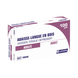 NITRAS MEDICAL - ABAISSE-LANGUE EN BOIS (100PCS) - La Boutique du